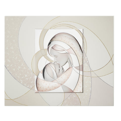 Mother and Child in Pink Hues - (in)8.5 x 11 in. (out) 18 x 15.25 in.