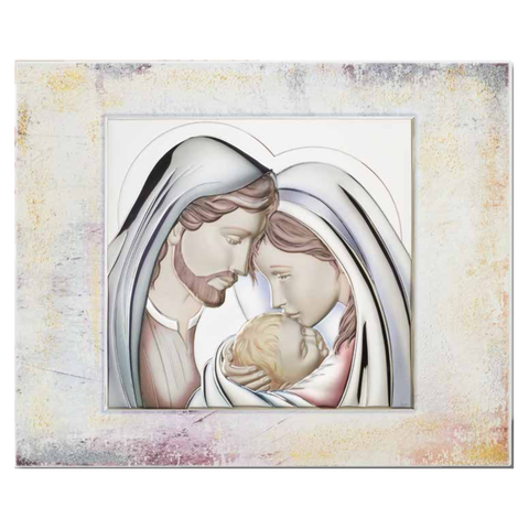 Holy Family with Colored Background -(in)8.5 x 11 in. (out)18 x 15.25 in.